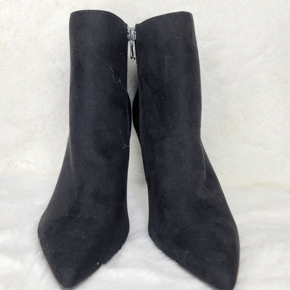 NINE WEST NWT Booties Boots Woman's Heels Suede Black Stone authentic designer - Picture 9 of 15